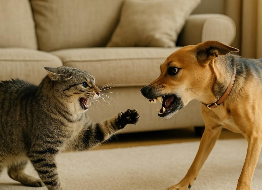 Кошка и собака под одной крышей – путь к мирному сосуществованию